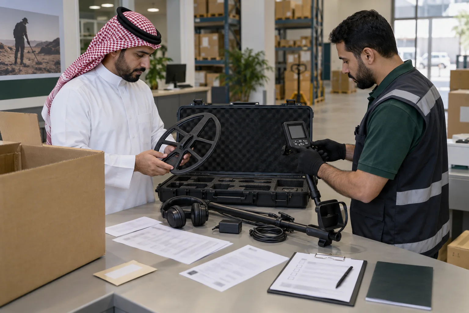 صورة توضيحية خاصة بدليل استيراد جهاز كشف المعادن إلى السعودية في السعودية